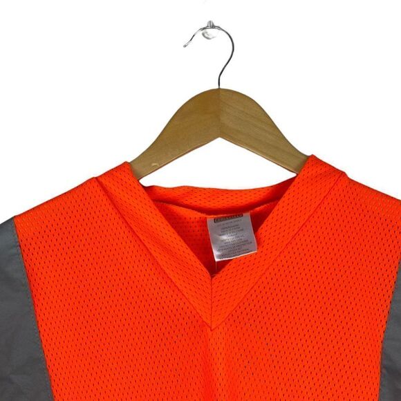 Forcefield protective Clothing Orange Mesh HI VIS V Neck T Shirt US S - Picture 3 of 6